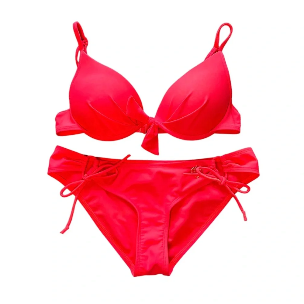 Body Glove Neon Pink Push Up Bikini Size XS - Picture 13 of 13